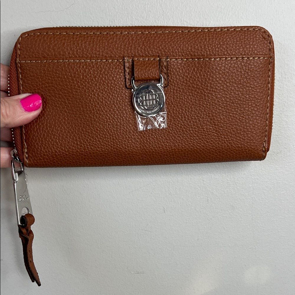 Dana Buchman Brown Leather-Like Wallet NWOT